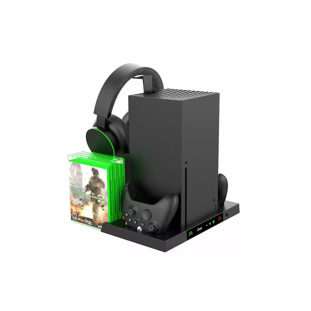 Suport multifuncțional iPega XBX023 pentru Xbox Series X, cu ventilator și încărcare controllere – Negru Second-Hand SH