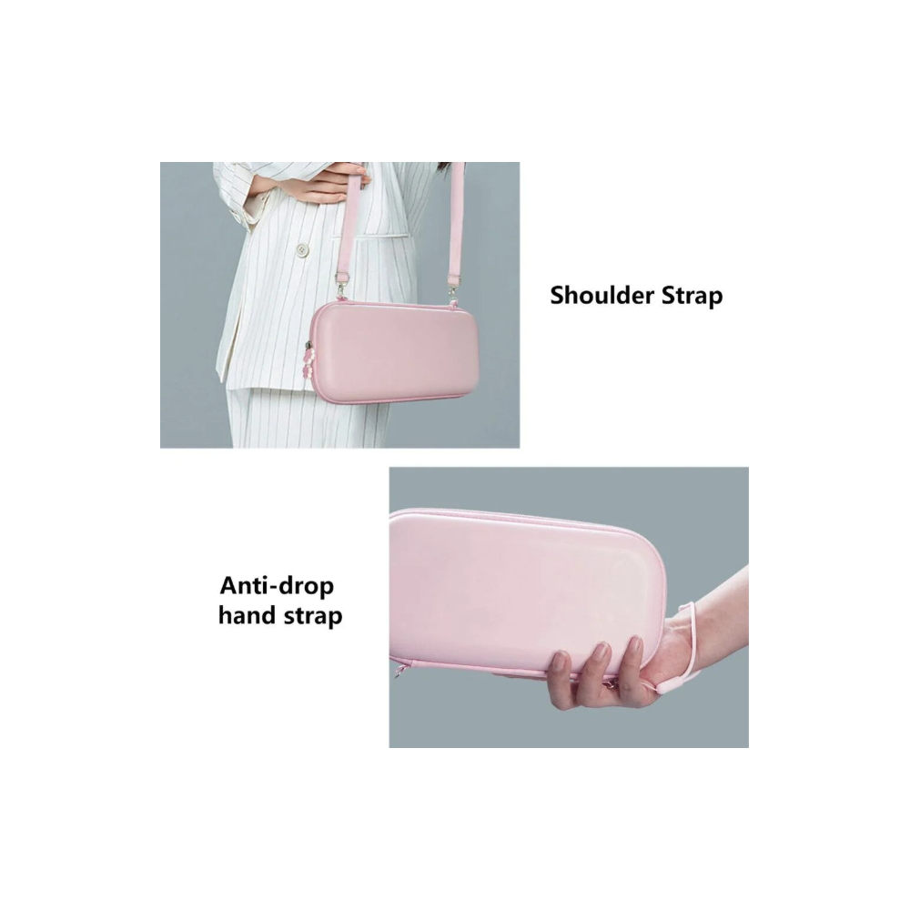Set accesorii 10 în 1 pentru Nintendo Switch OLED, Husă Sakura roz, sticlă protecție, suport reglabil – Roz Second-Hand SH