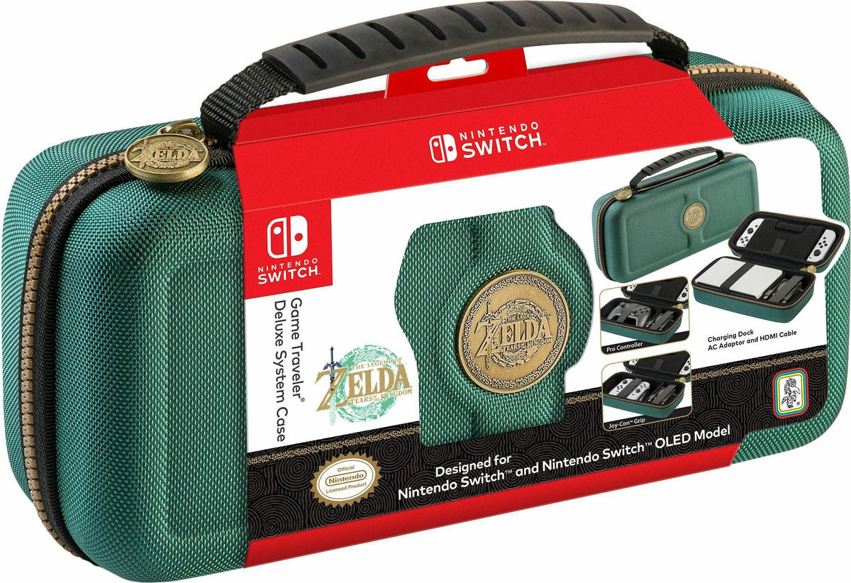 Husă BigBen Deluxe Travel Controller Case The Legend of Zelda: Tears of the Kingdom pentru Nintendo Switch/OLED Second-Hand SH