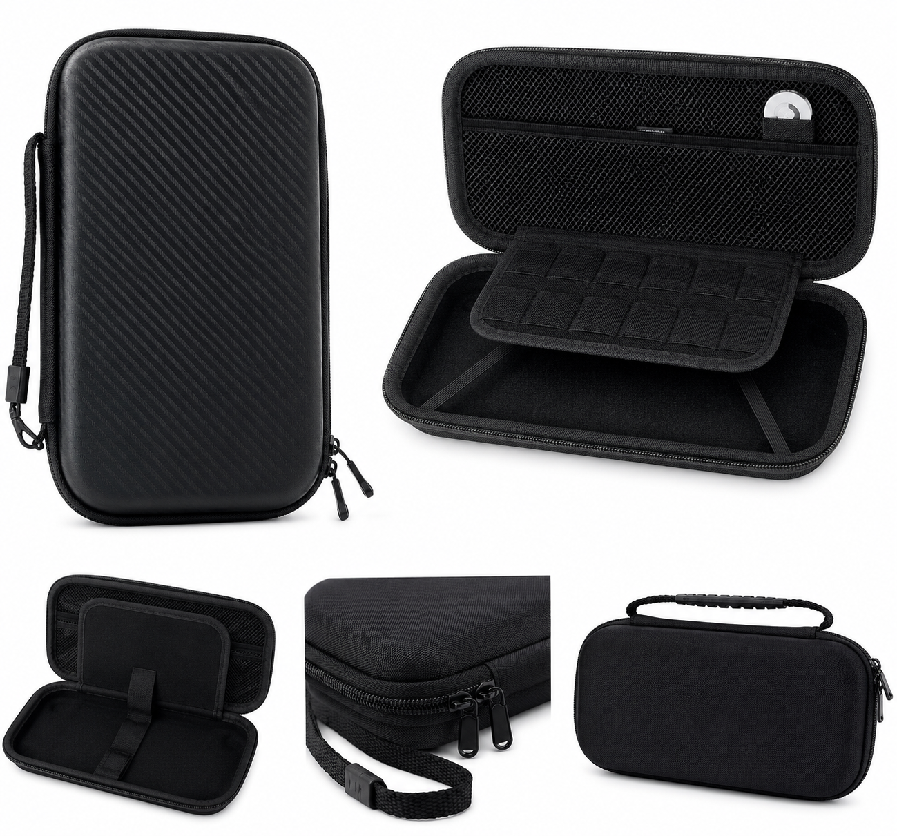 Geantă de depozitare cu carcasă rigidă pentru Nintendo Switch, 2 compartimente, protecție premium Second-Hand SH