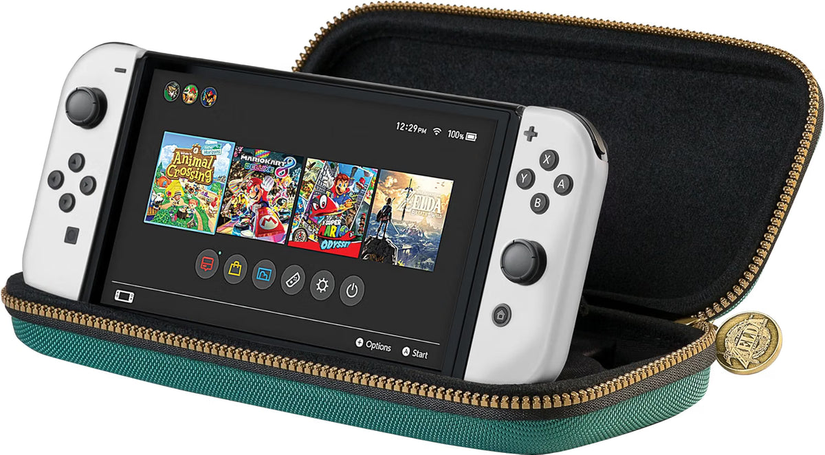 Husă The Legend of Zelda: Tears of the Kingdom Deluxe pentru Nintendo Switch OLED/Lite, Verde Second-Hand SH