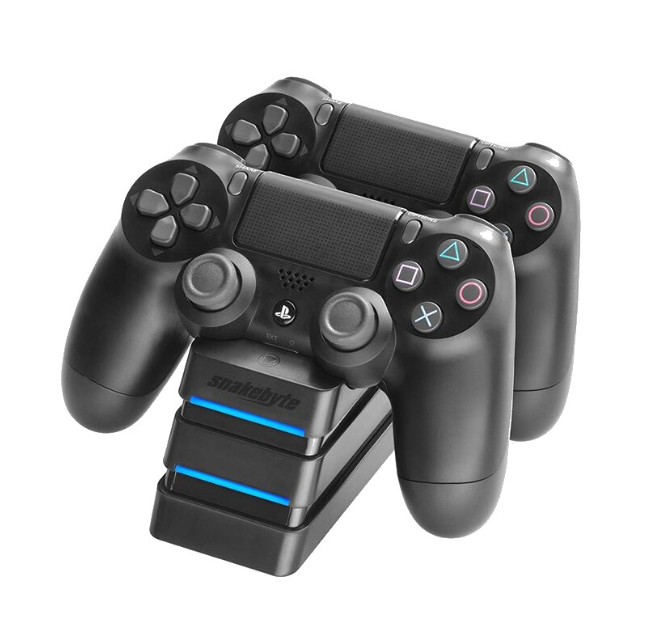 Stand de încărcare controller Twin Charge 4 Snakebyte pentru PlayStation 4 PS4, Negru Second-Hand SH