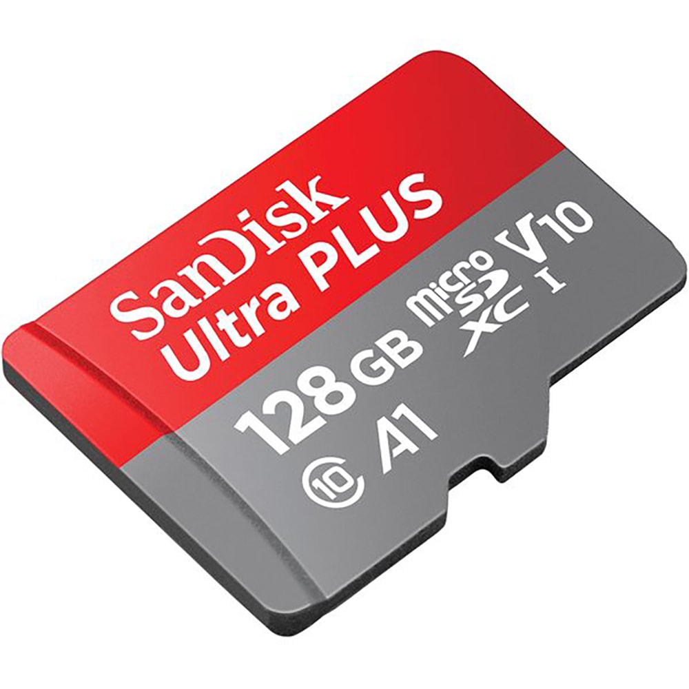 Card de Memorie SanDisk Ultra Plus Micro SDXC 128GB 150 MB/s Clasa 10 UHS-I U1 A1 cu Adaptor NOU