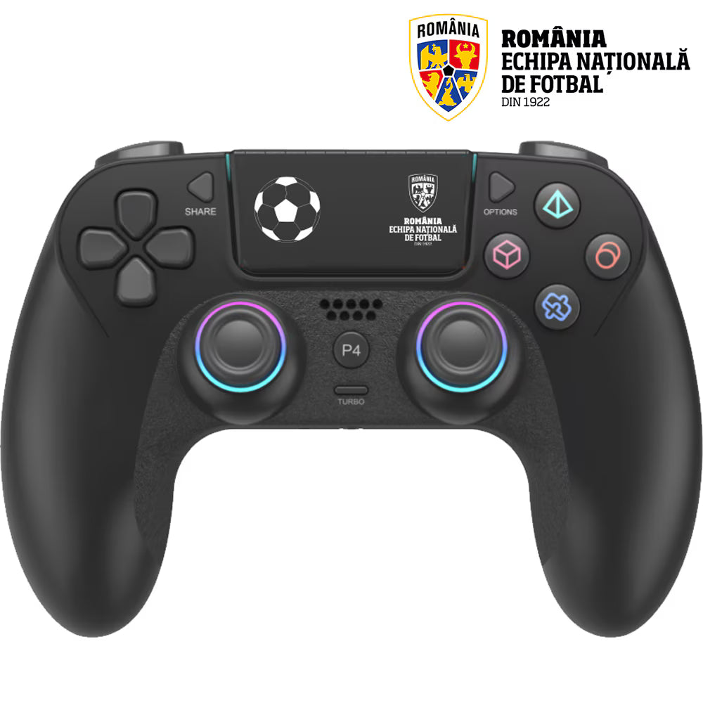 Gamepad Wireless MYRIA Echipa Națională de Fotbal MG7433FRF pentru PlayStation 4 PS4 și PC, Negru Second-Hand SH