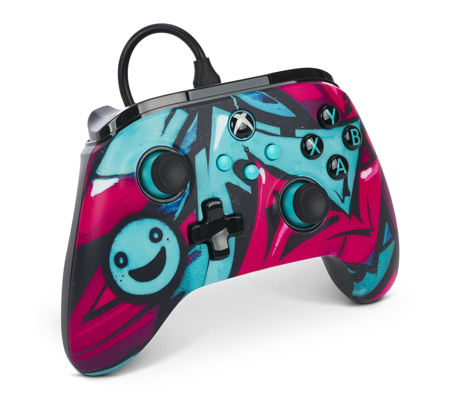 Controller cu fir PowerA Advantage Wired pentru Xbox Series X|S / Xbox One / PC, Trigger Locks, Butoane Programabile – Wildstyle Second-Hand SH