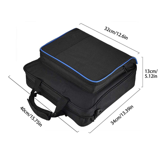Geantă de transport pentru consolă gaming, Negru/Albastru, 28 × 55 cm Second-Hand SH