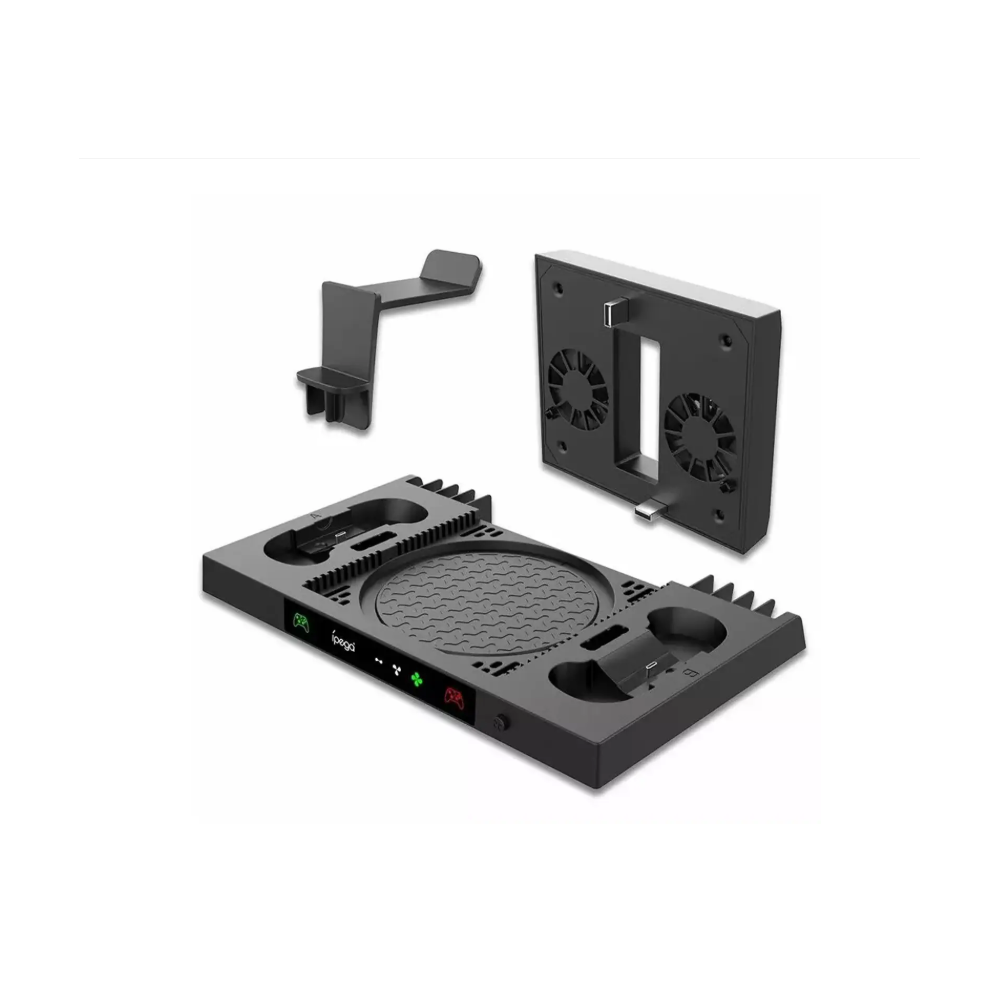 Suport multifuncțional iPega XBX023 pentru Xbox Series X, cu ventilator și încărcare controllere – Negru Second-Hand SH