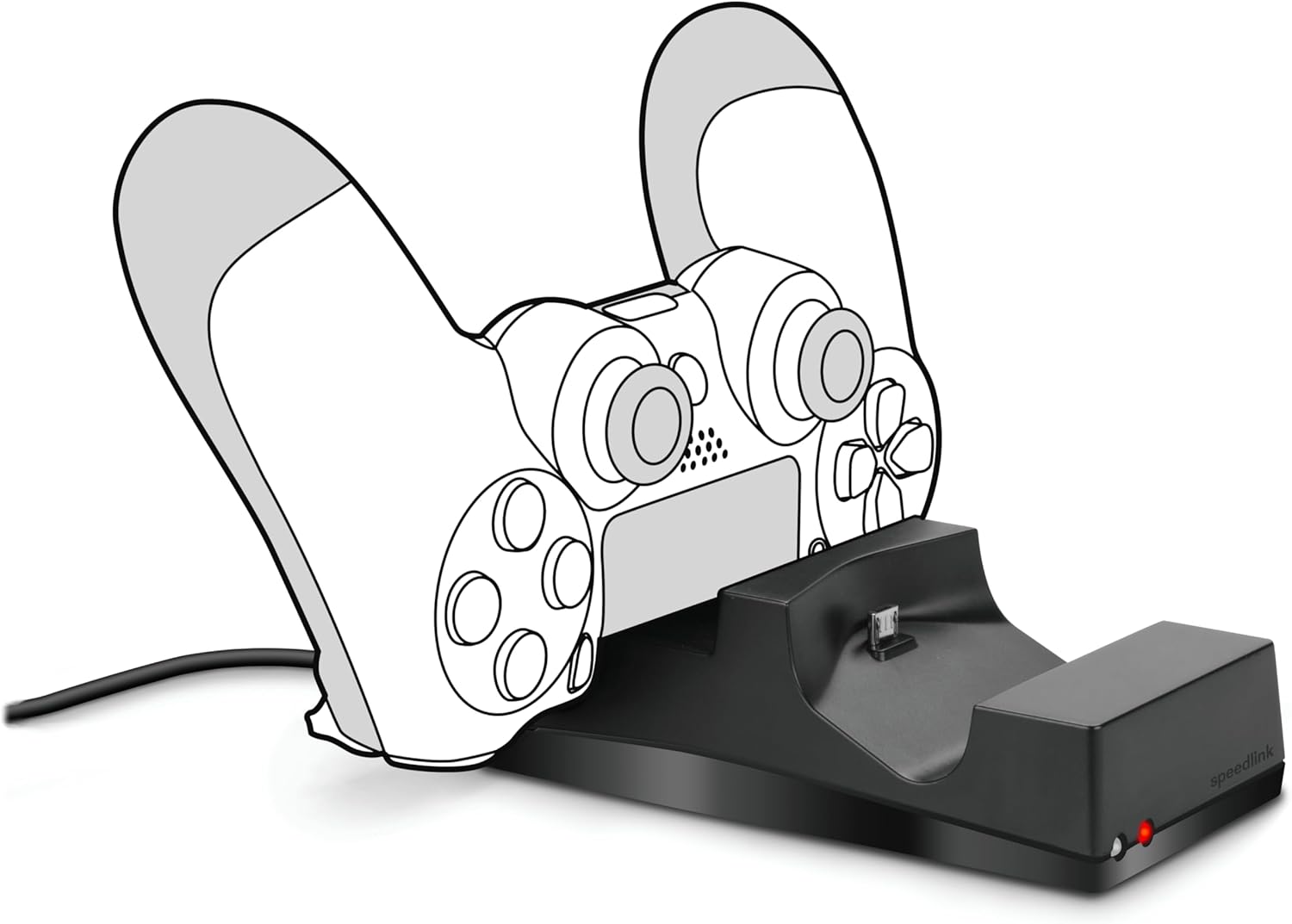 Încărcător Speedlink JAZZ USB pentru controllere PlayStation 4 PS4, Negru Second-Hand SH