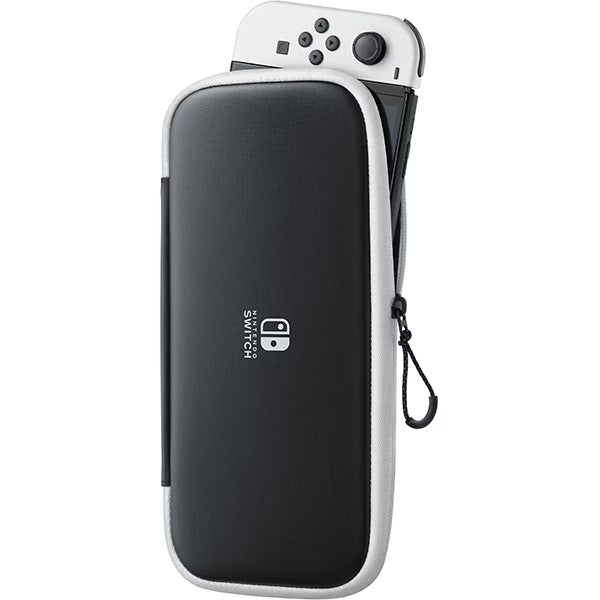 Set protecție Nintendo Switch / Switch OLED – Husă transport + folie ecran, Negru/Alb Second-Hand SH