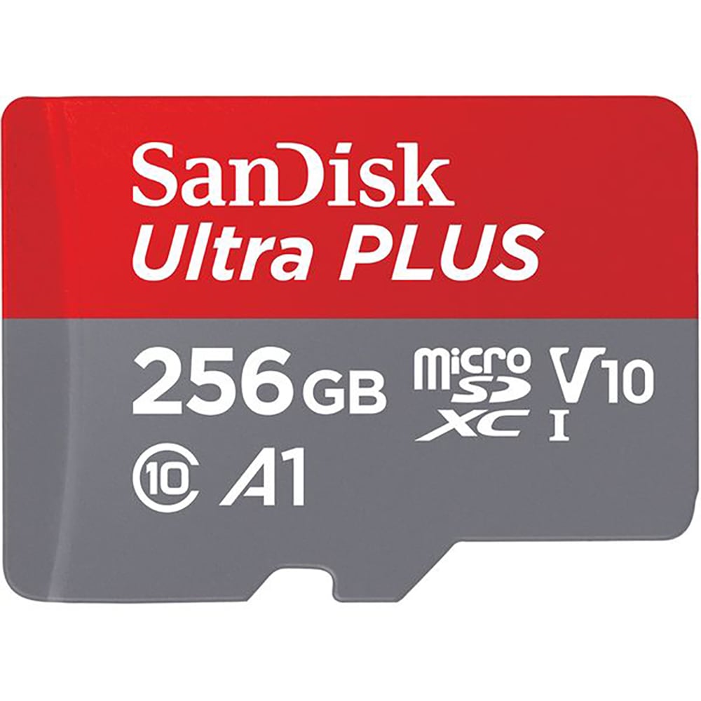 Card de Memorie SanDisk Ultra Plus Micro SDXC 256GB 150 MB/s Clasa 10 UHS-I U1 A1 cu Adaptor NOU