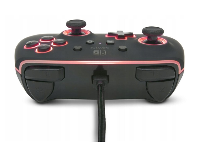 Controller PowerA Enhanced Wired pentru Nintendo Switch / Lite / OLED, Spectra LED, jack 3.5 mm Second-Hand SH
