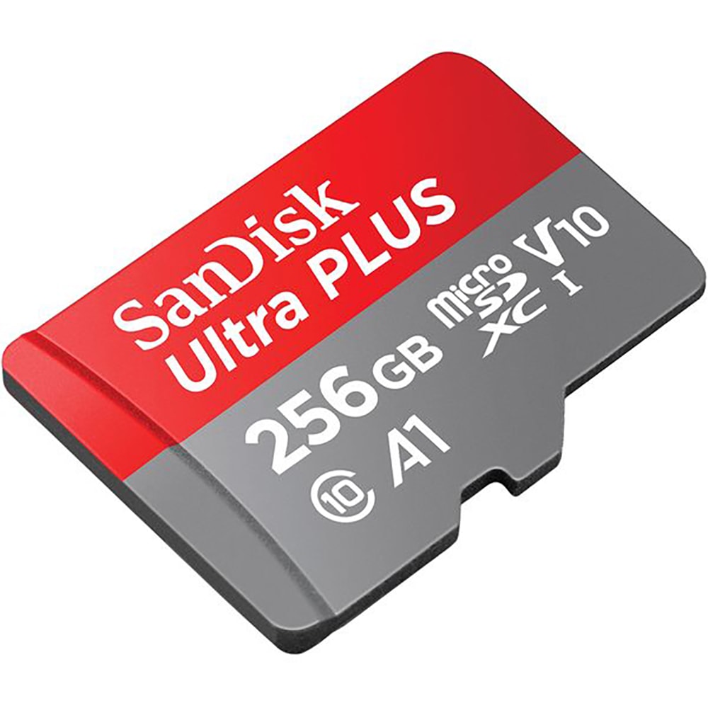 Card de Memorie SanDisk Ultra Plus Micro SDXC 256GB 150 MB/s Clasa 10 UHS-I U1 A1 cu Adaptor NOU