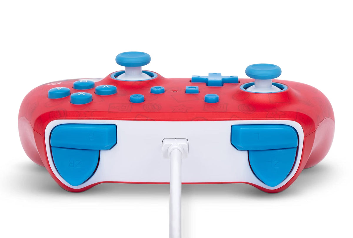 Controller cu fir PowerA îmbunătățit pentru Nintendo Switch – Mario, Gamepad, Licențiat Oficial Second-Hand SH