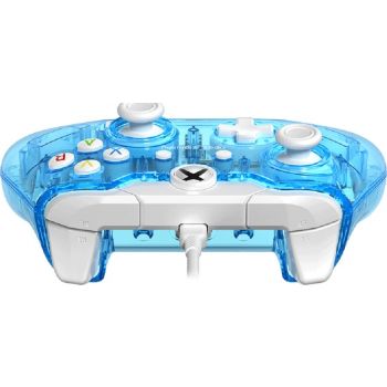 PDP Gaming Rock Candy Wired Controller pentru Xbox One, Carcasă Transparentă, Blu Second-Hand SH