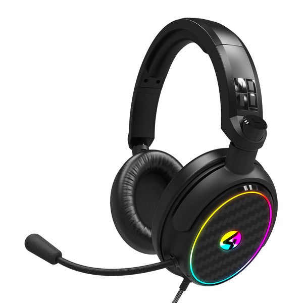 Casti Gaming Over-Ear cu fir , Microfon , C6-100 LED RGB