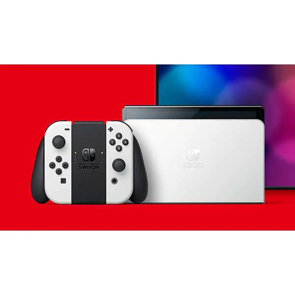 Consola Nintendo Switch OLED cu Joy-Cons ALB/WHITE + Kirby’s Return to Dream Land Deluxe NOU