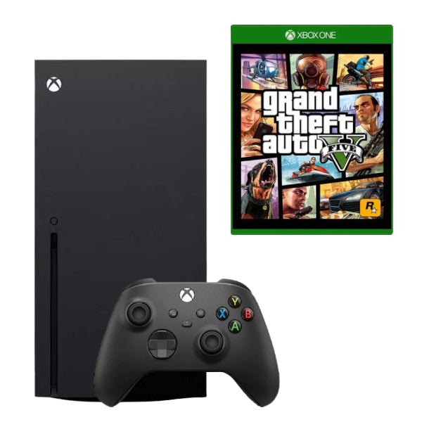 Consola Microsoft Xbox Series X 1TB, negru + Joc GTA 5 + Controller Second-Hand SH