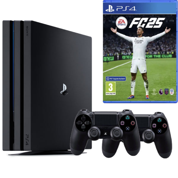 Consola Sony PlayStation 4 PRO PS4 1TB + 2 Controllere Second-Hand SH + Joc Ea Sports Fc 25