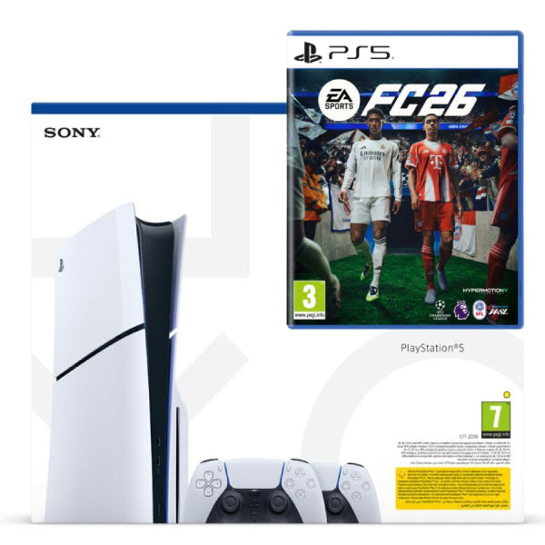 Consola Sony PlayStation 5 PS5 SLIM + 2 Controller Second-Hand SH + Joc FC 26 Second-Hand SH