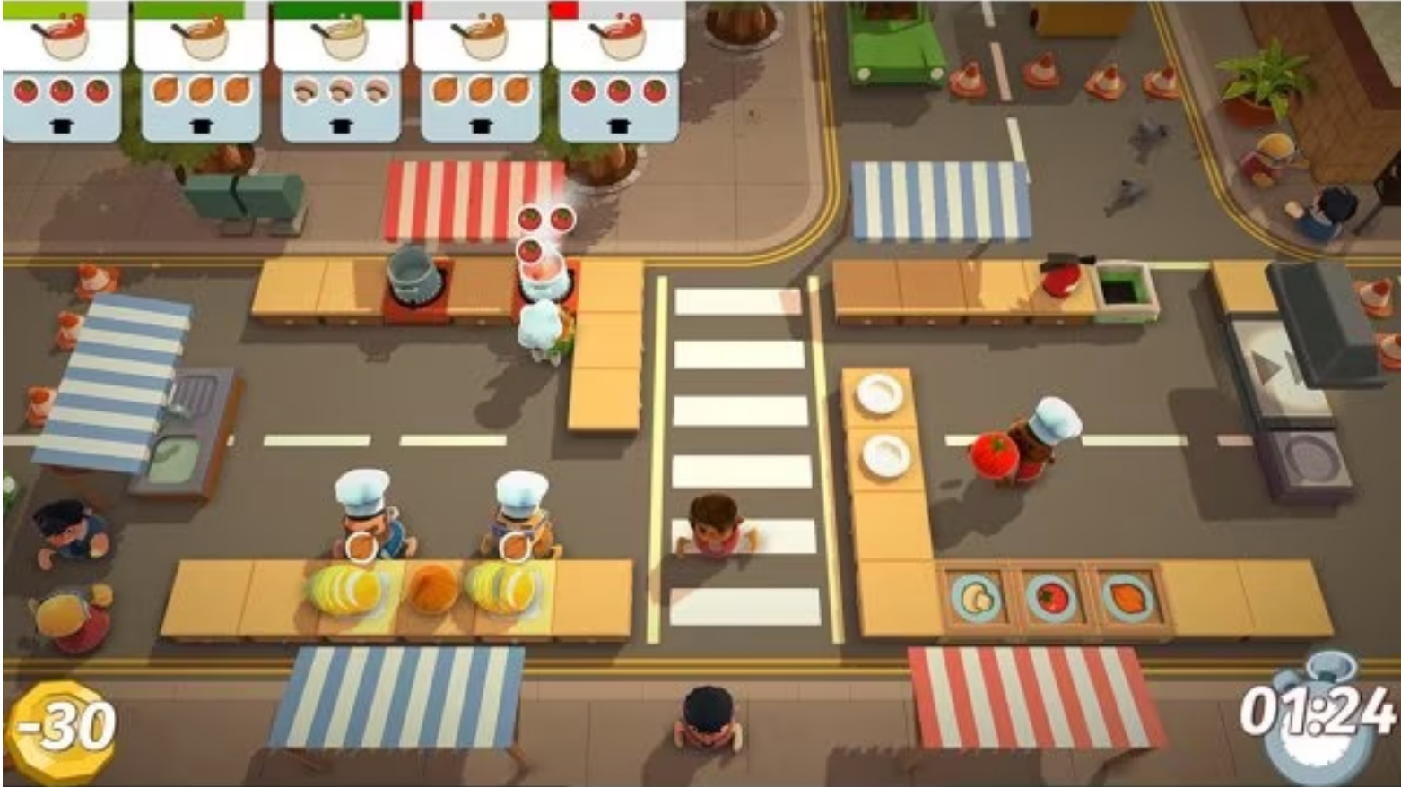 Joc Overcooked Gourmet Edition pentru PlayStation 4 PS4 Second-Hand SH