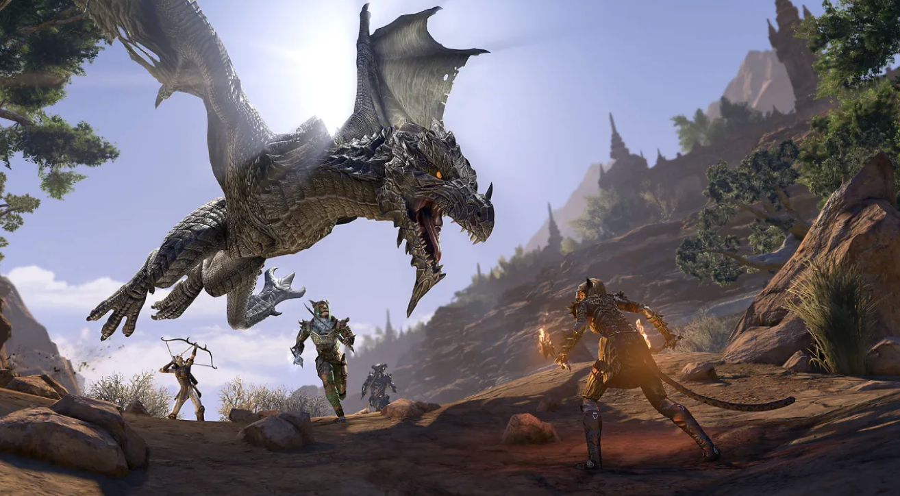 Joc The Elder Scrolls Online Elsweyr pentru PS4 Second-Hand SH