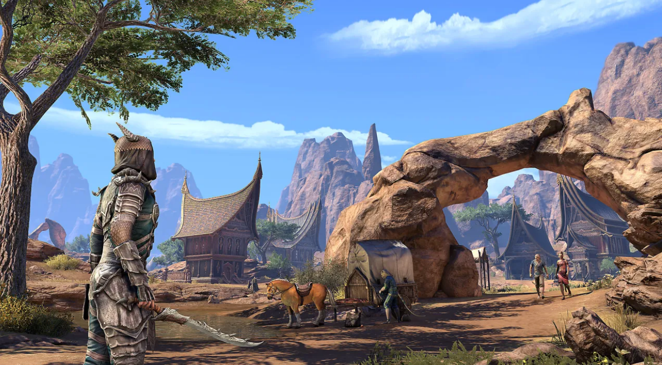 Joc The Elder Scrolls Online Elsweyr pentru PS4 Second-Hand SH