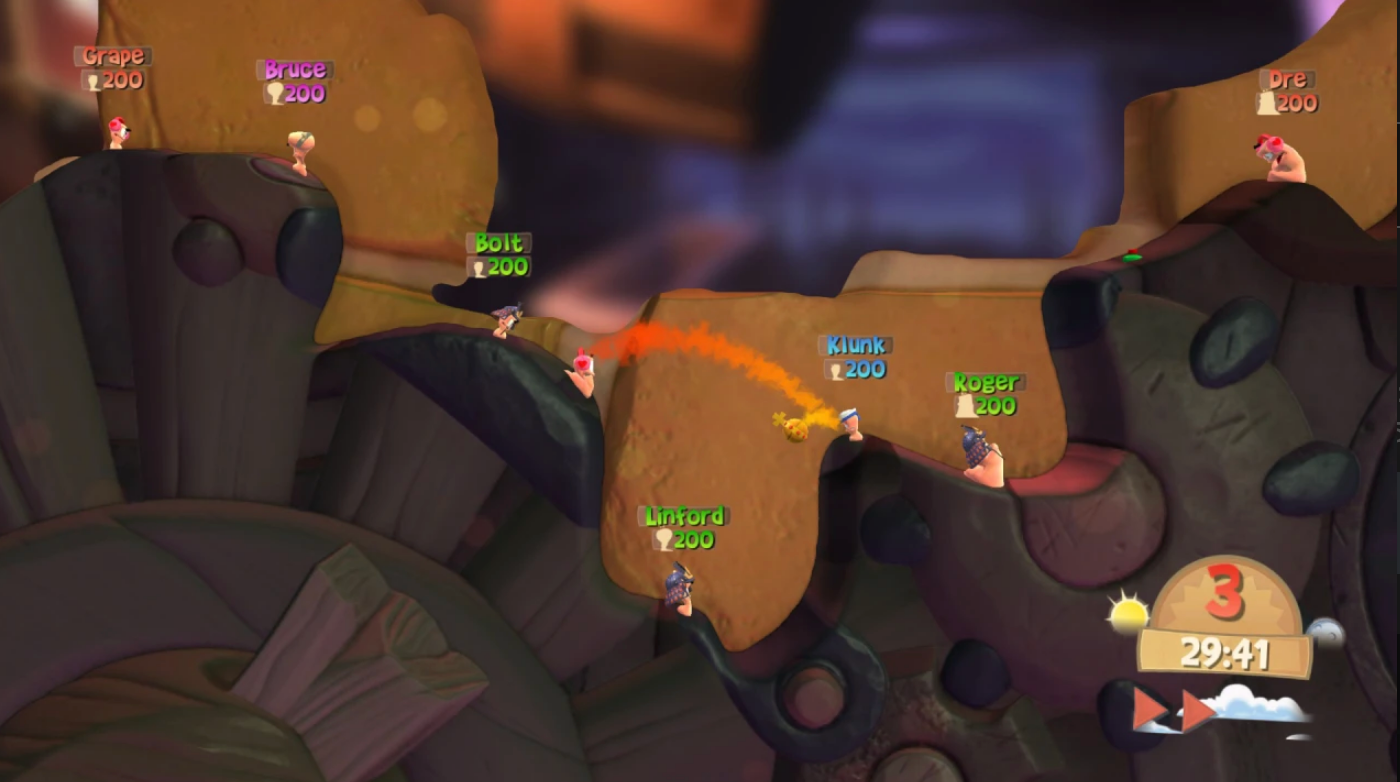 Joc Worms Battlegrounds pentru Xbox One Second-Hand SH