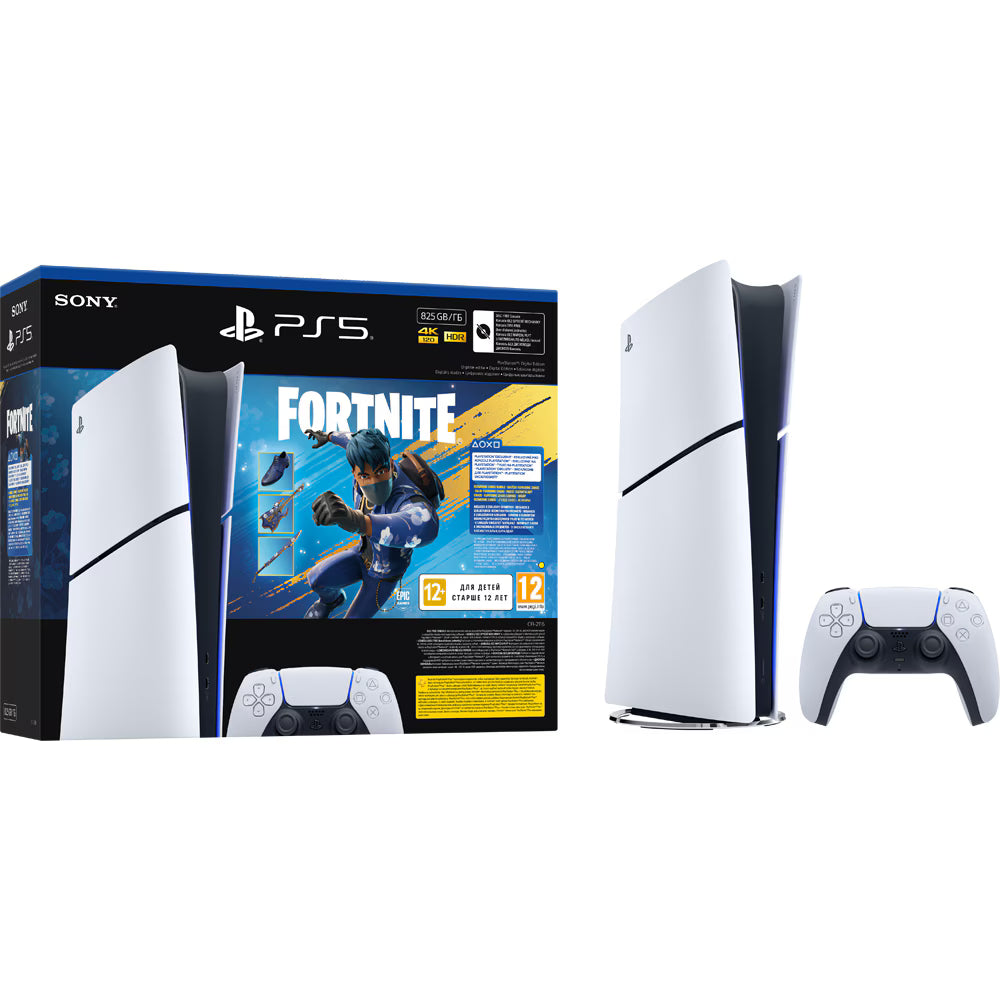 Consola Sony PlayStation 5 Slim Digital Edition (PS5) 825GB, Fortnite Bundle, 4K, SSD – Alb RESIGILAT
