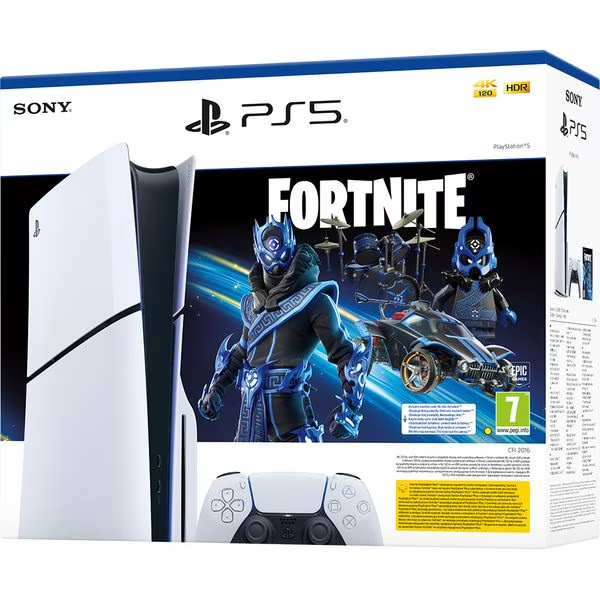 Consola PlayStation 5 Slim (PS5) 1TB, Fortnite Cobalt Star Bundle,ALB, NOU