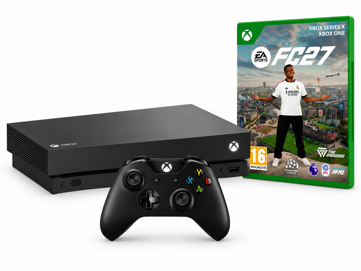 Consolă Microsoft Xbox One X 1TB, Negru + Controller Second-Hand SH + Joc FIFA 27 Second-Hand SH