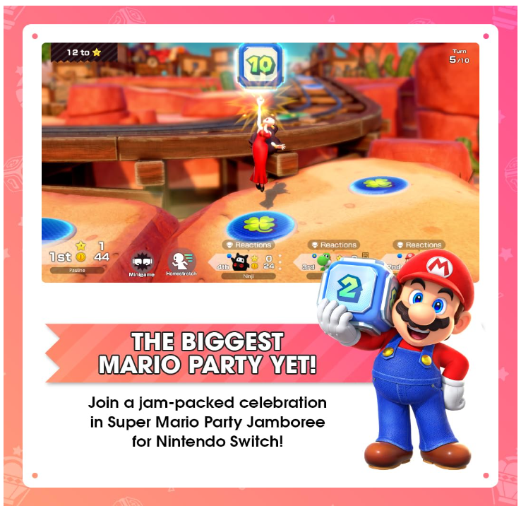 Joc Super Mario Party Jamboree pentru Nintendo Switch Second-Hand SH