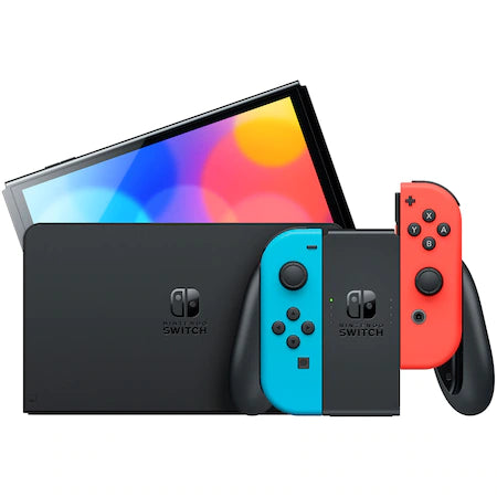 Consola Nintendo Switch OLED ALB + Mario Kart 8 Deluxe + 12 luni abonament Nintendo Switch Online NOU