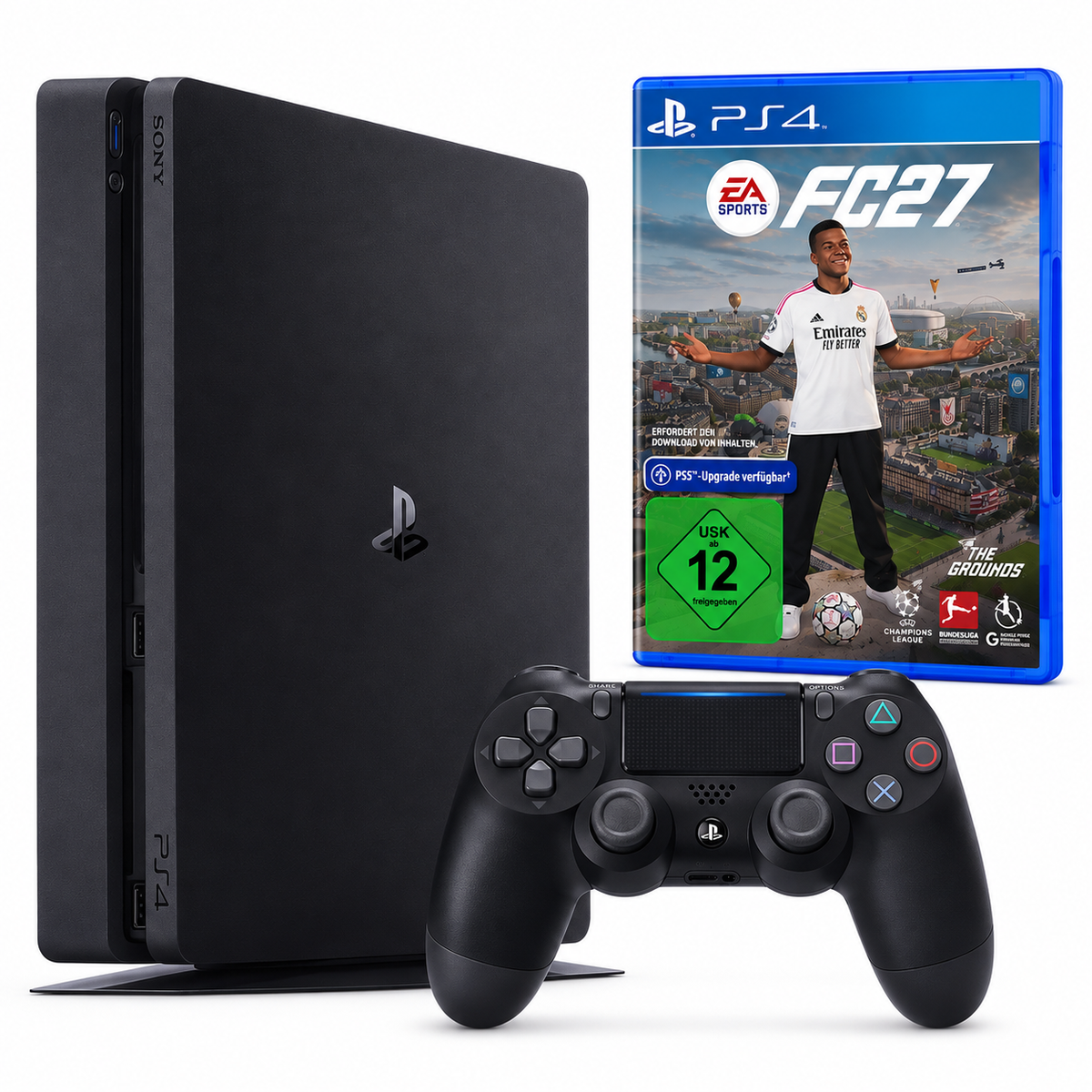 Consolă Sony PlayStation 4 Slim PS4 1TB + Controller Second-Hand SH + Joc FIFA 27 Second-Hand SH